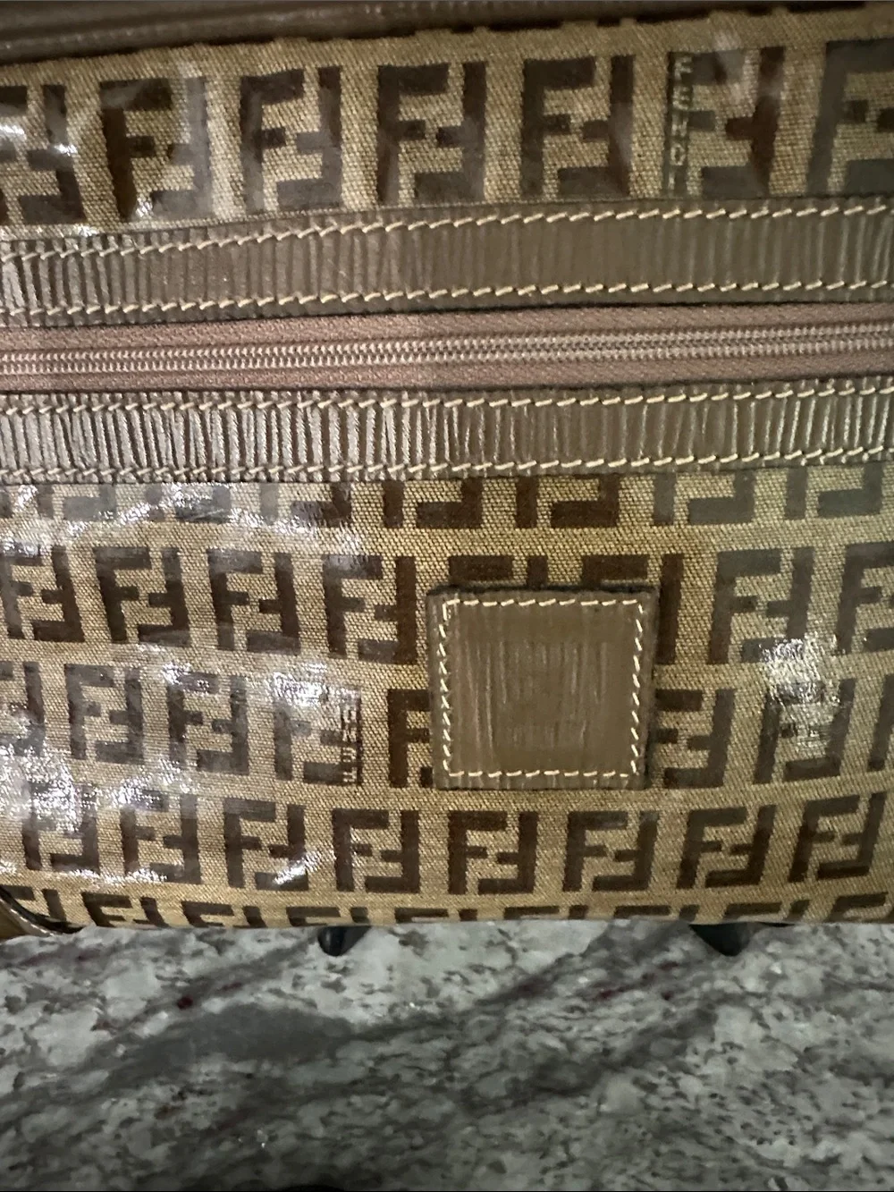 Fendi Zucca FF Monogram small crossbody/ camera bag